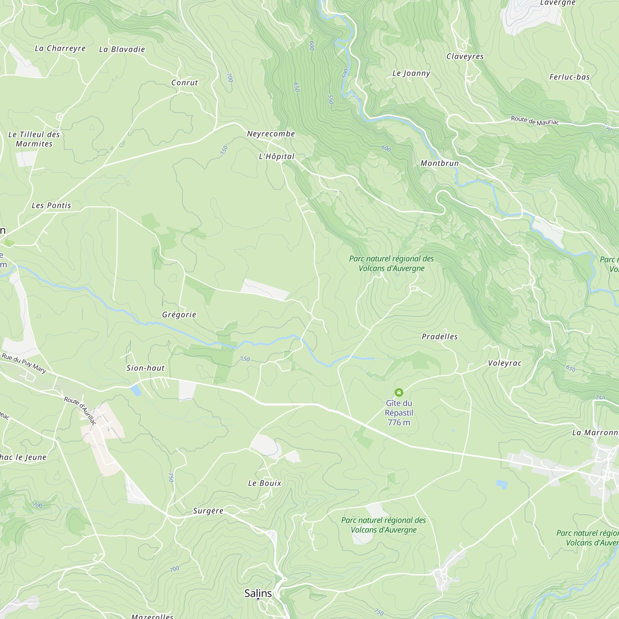 Gîte de Lasbordes map
