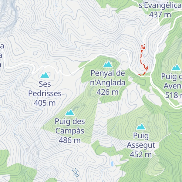 Map of Puig des Tancat