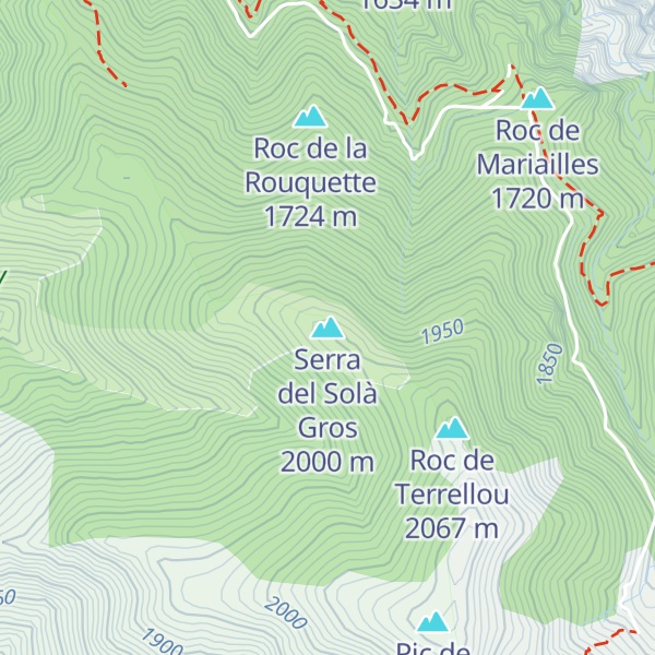 Map of Serra del Solà Gros