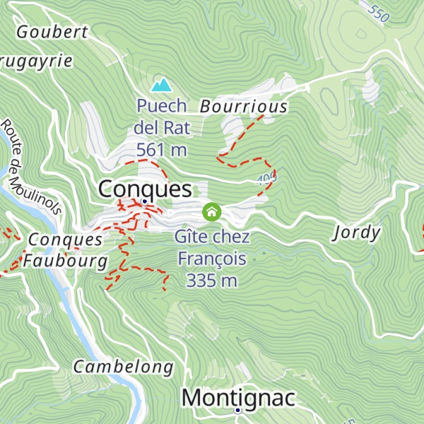 Map of Gîte chez François