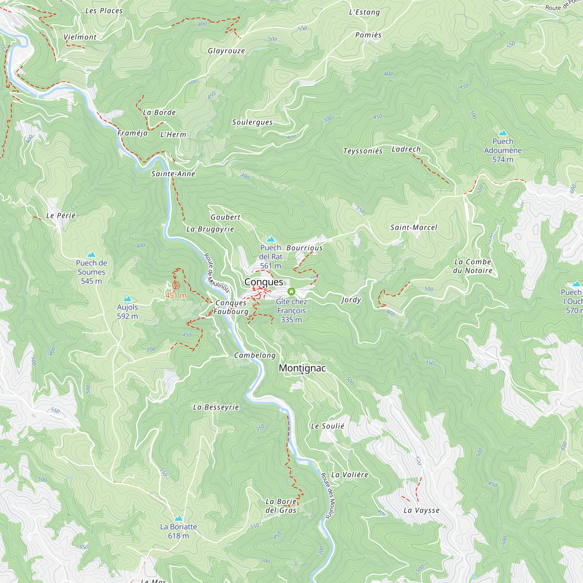 Gîte chez François map