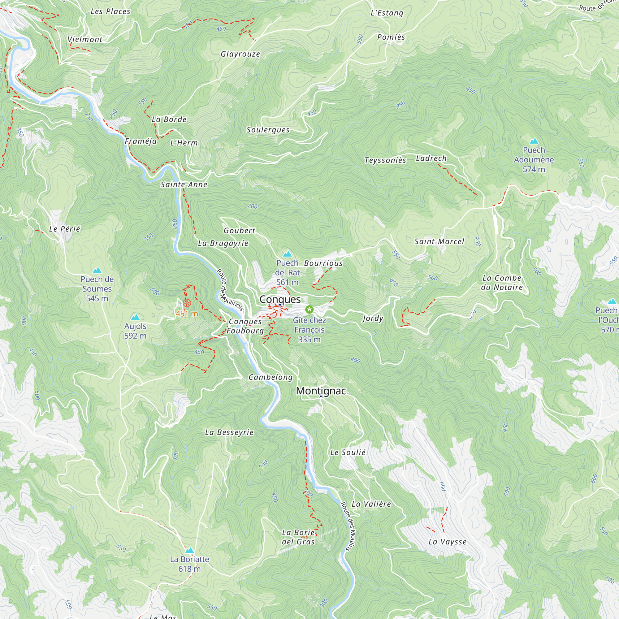 Gîte chez François map