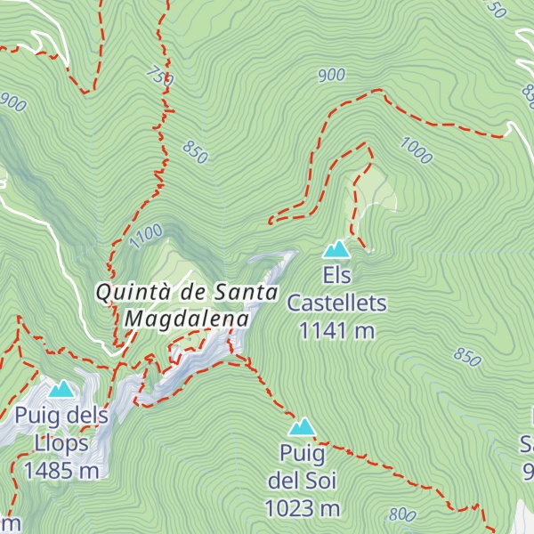 Map of Cap dels Homes