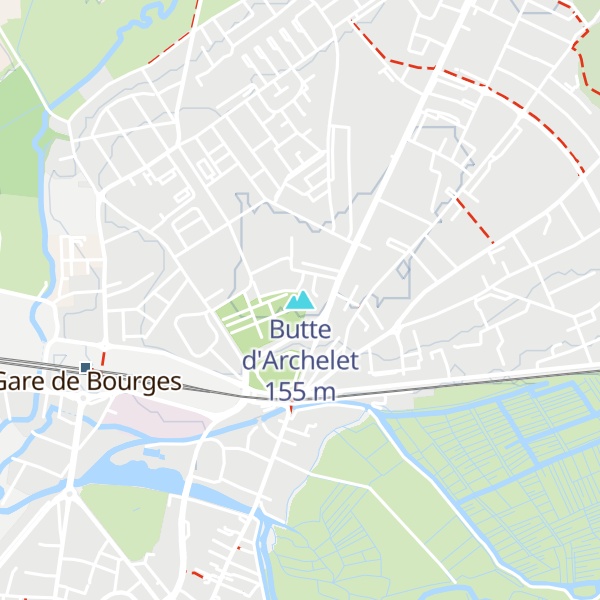 Map of Butte d'Archelet