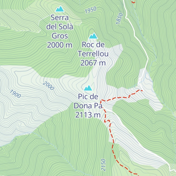 Map of Pic de Dona Pa