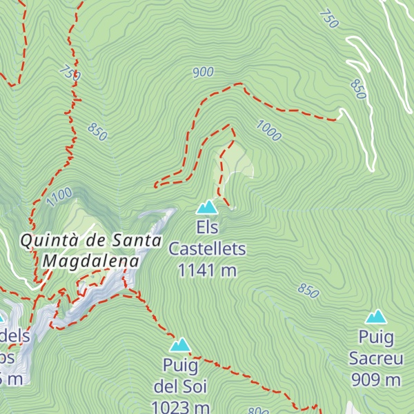 Map of Els Castellets