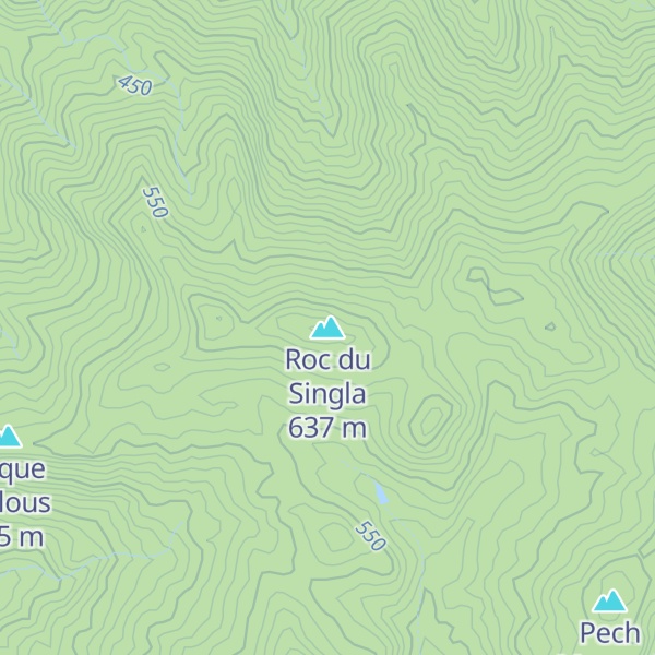 Map of Roc du Singla