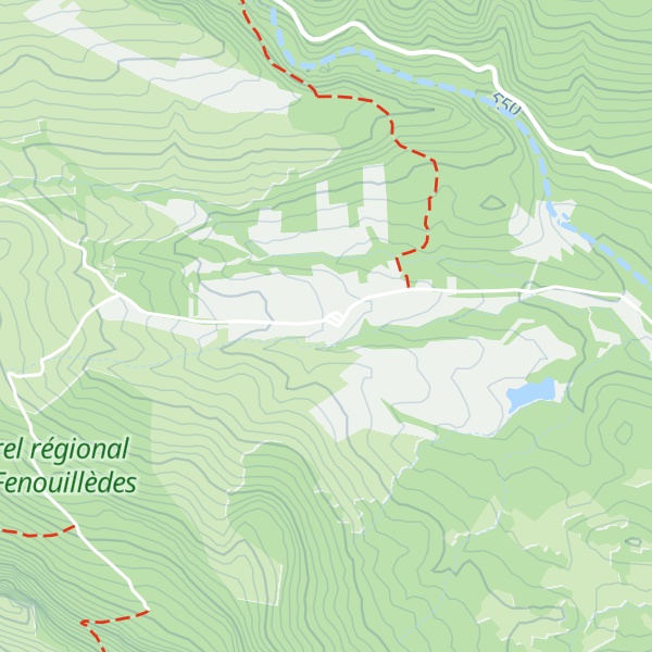 Map of Gîte d'étape de la Bastide
