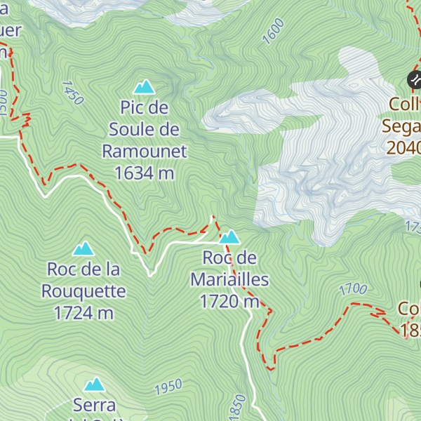 Map of Refuge de Mariailles