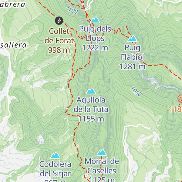 Map of Agullola de la Tuta