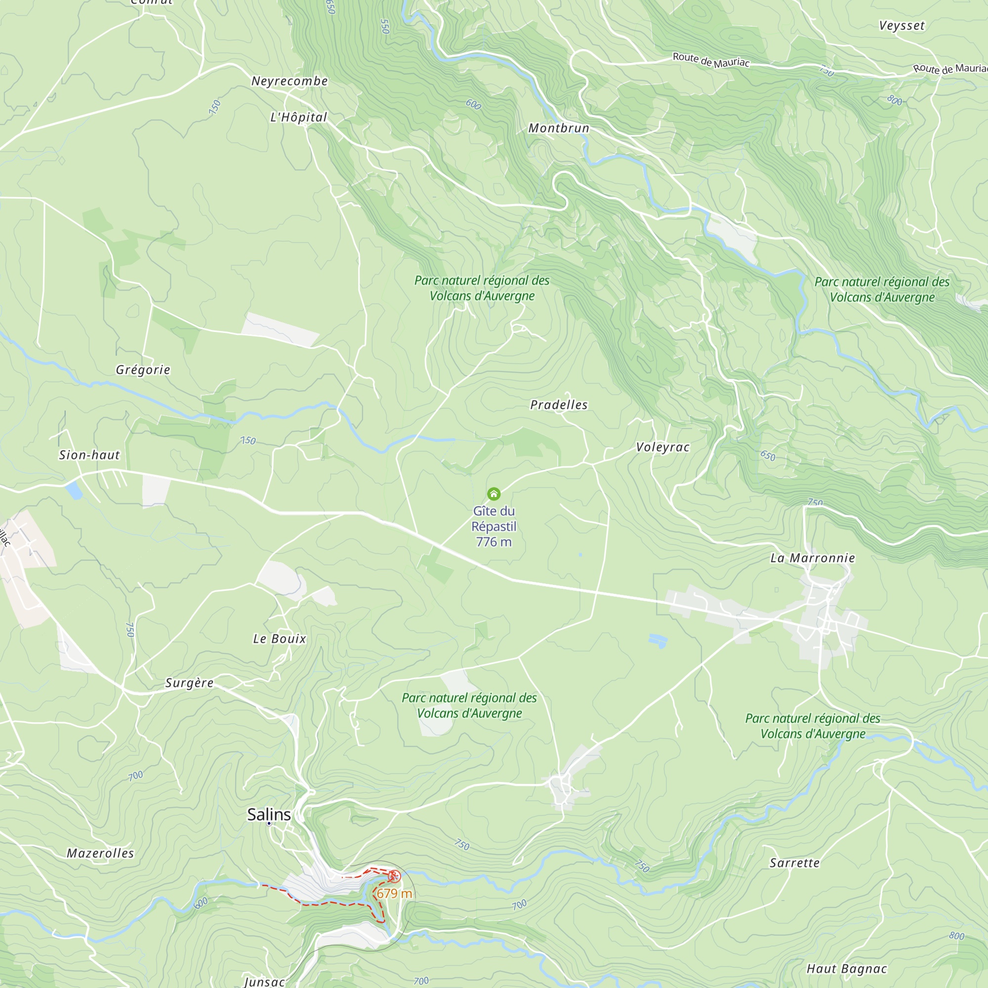 Gîte du Répastil map