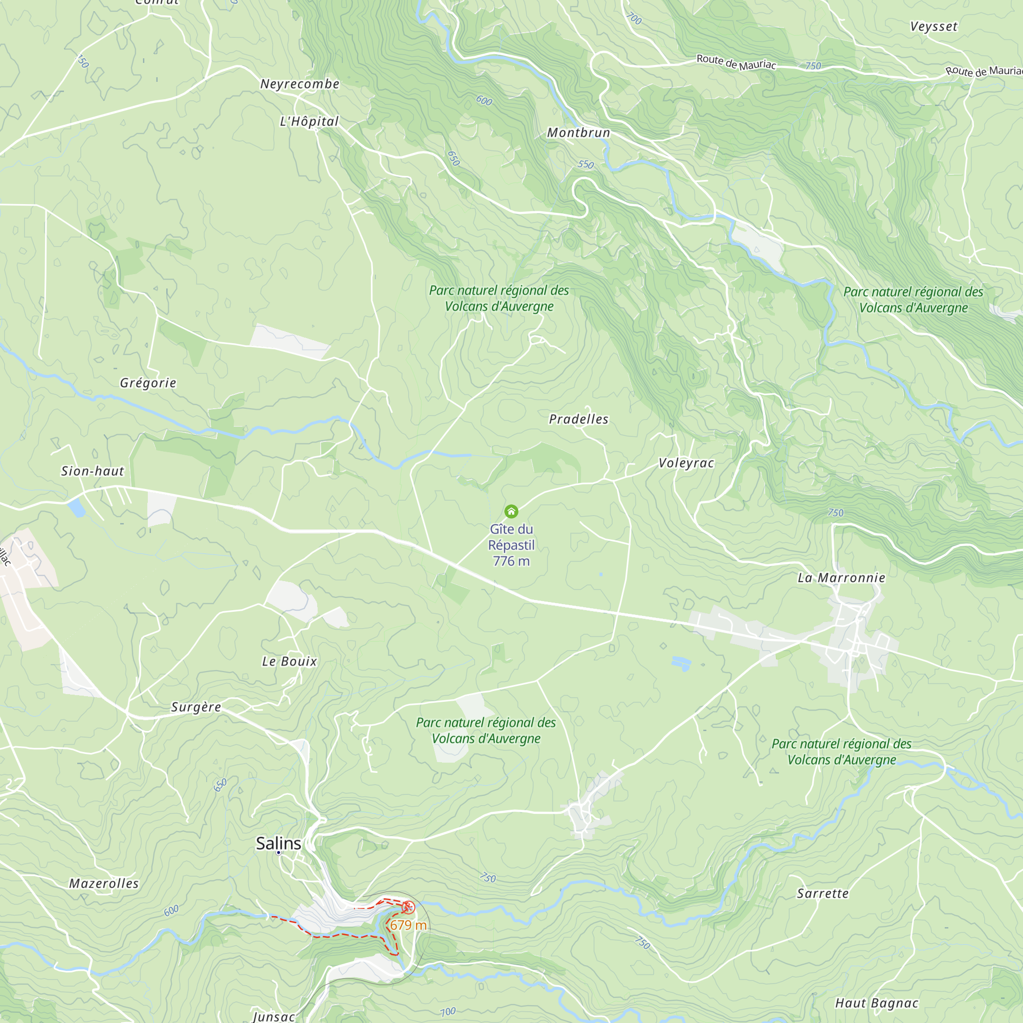 Gîte du Répastil map