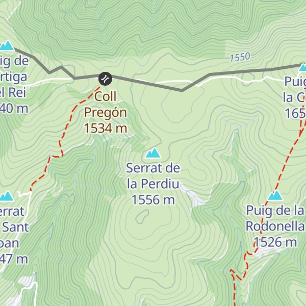 Map of Serrat de la Perdiu