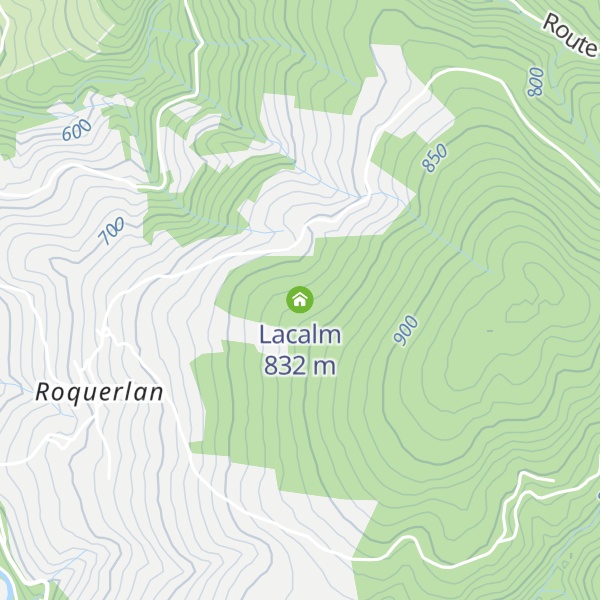 Map of Lacalm
