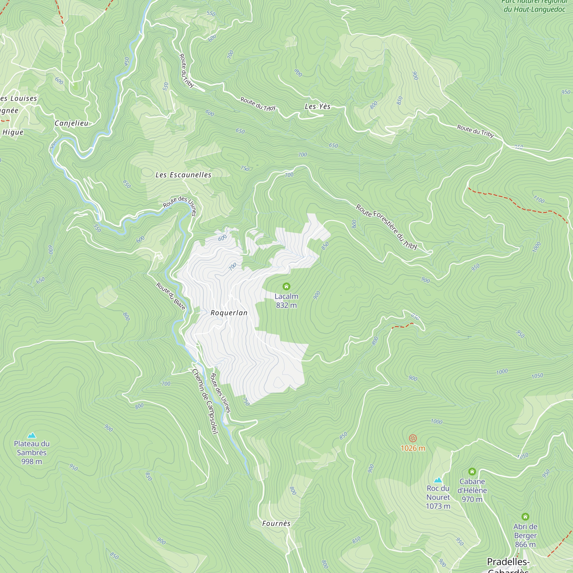 Lacalm map