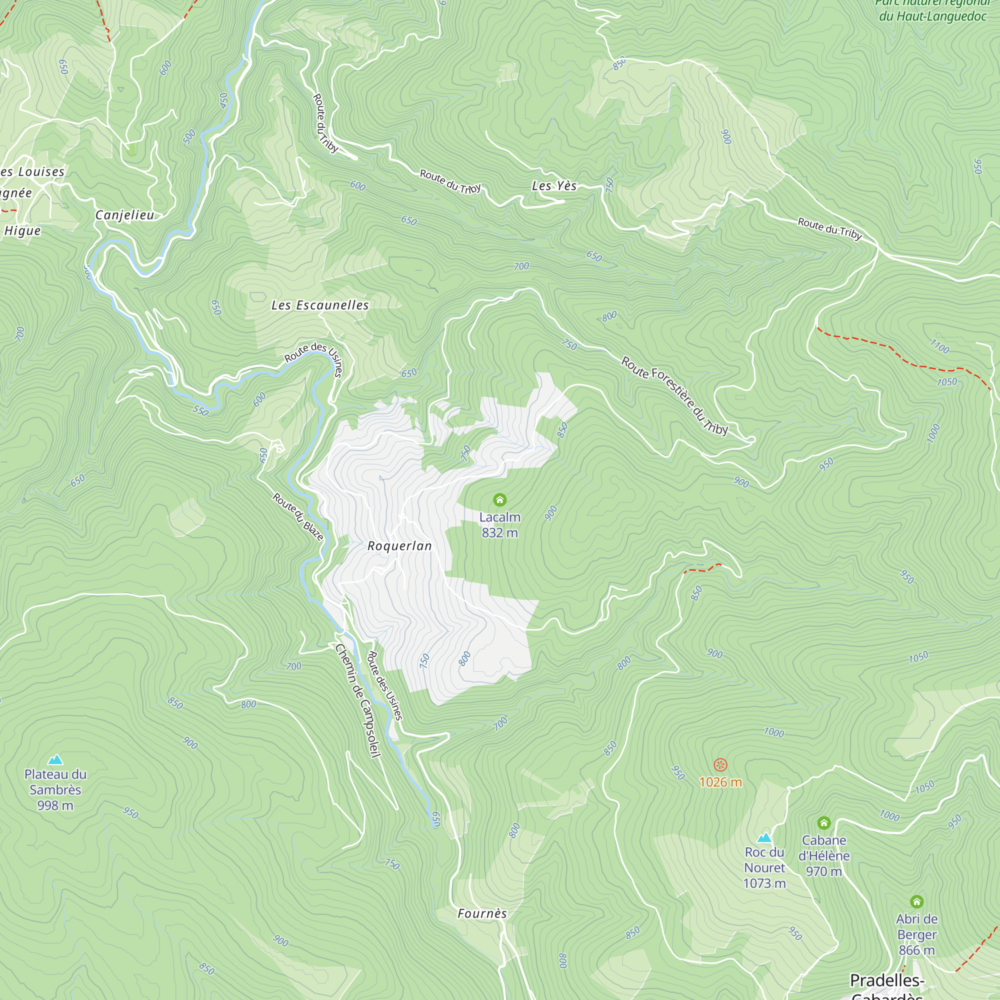Lacalm map