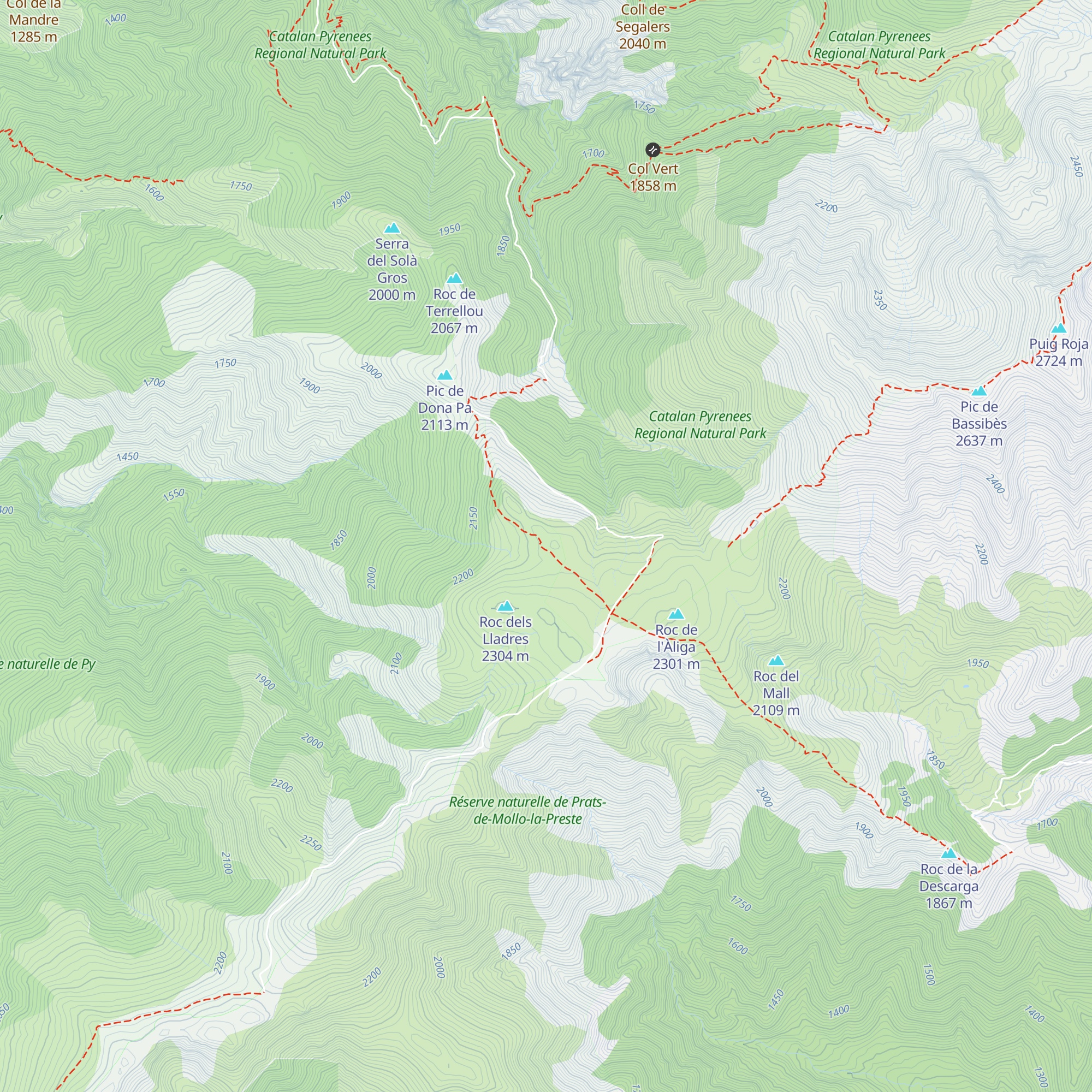 Abri de Pla Guillem map