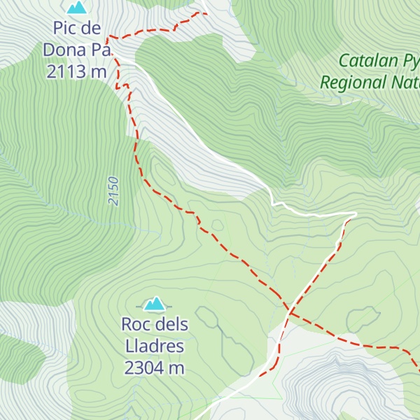Map of Refuge de Pla Guillem