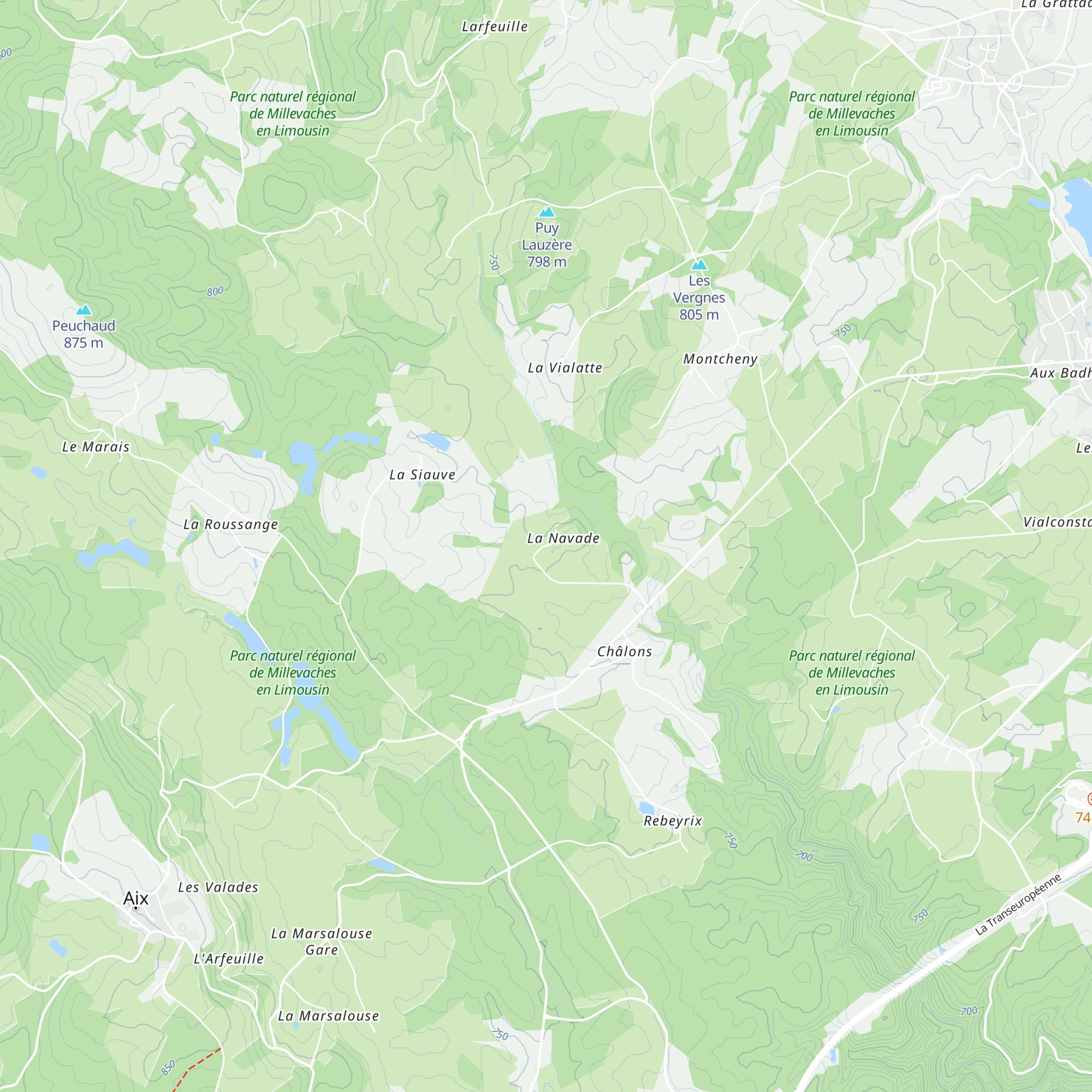 Gîte La Navade map