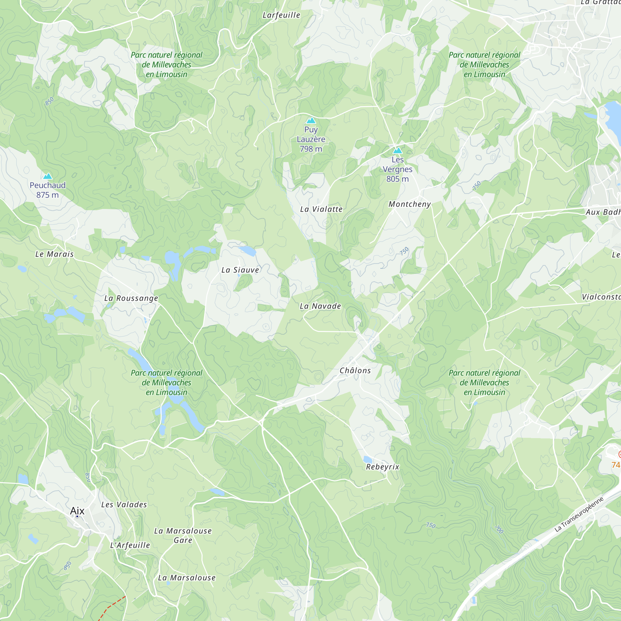 Gîte La Navade map