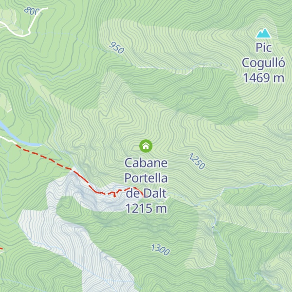 Map of Cabane Portella de Dalt