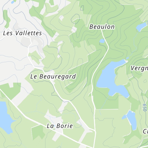 Map of Puy du Beauregard