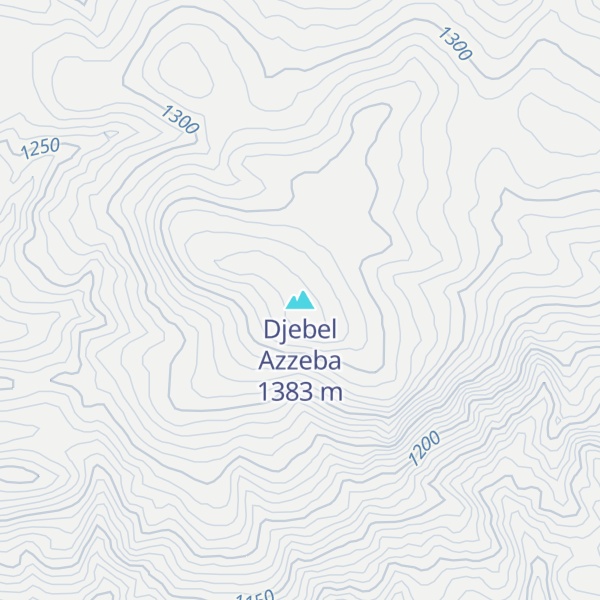 Map of Djebel Azzeba