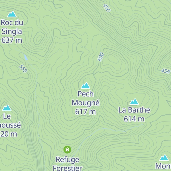 Map of Pech Mougné