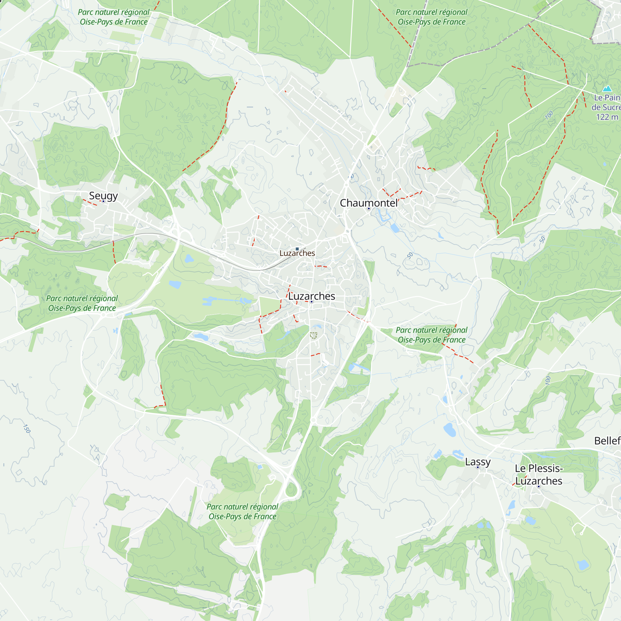 Bureau d’Information Touristique de Luzarches map