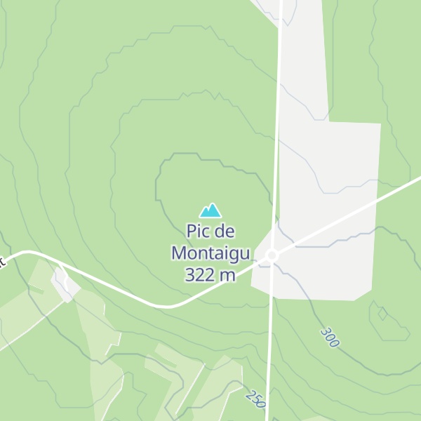 Map of Pic de Montaigu