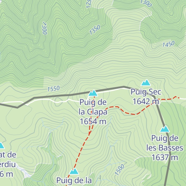 Map of Puig de la Clapa