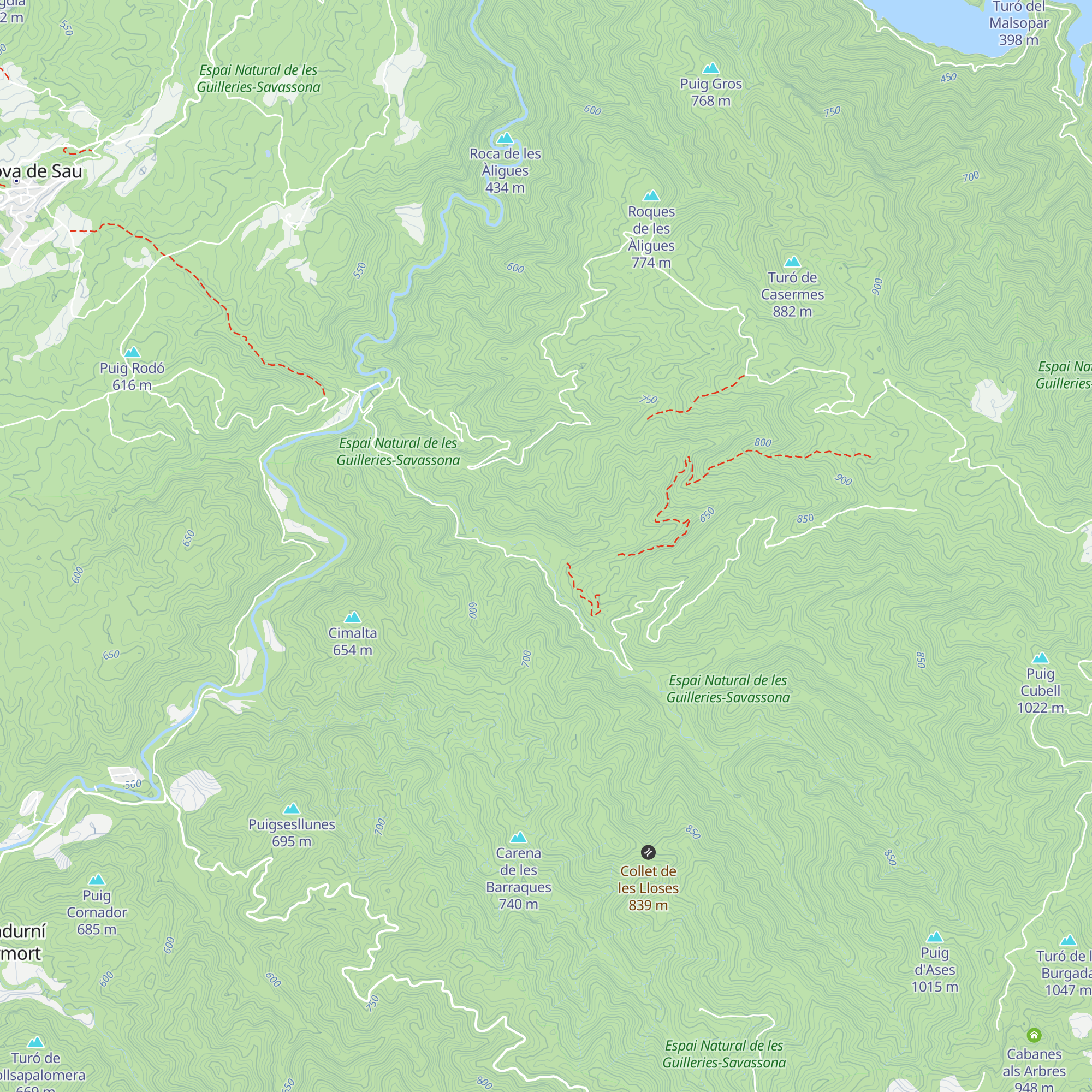 Cabana del Riber map