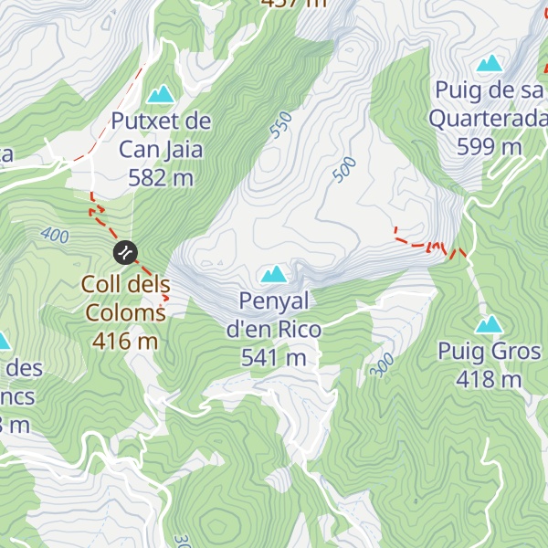 Map of Penyal d'en Rico