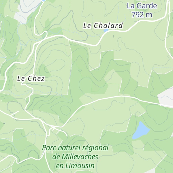 Map of Puy des Fourches