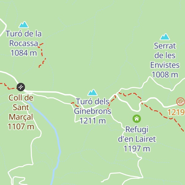 Map of Turó dels Ginebrons