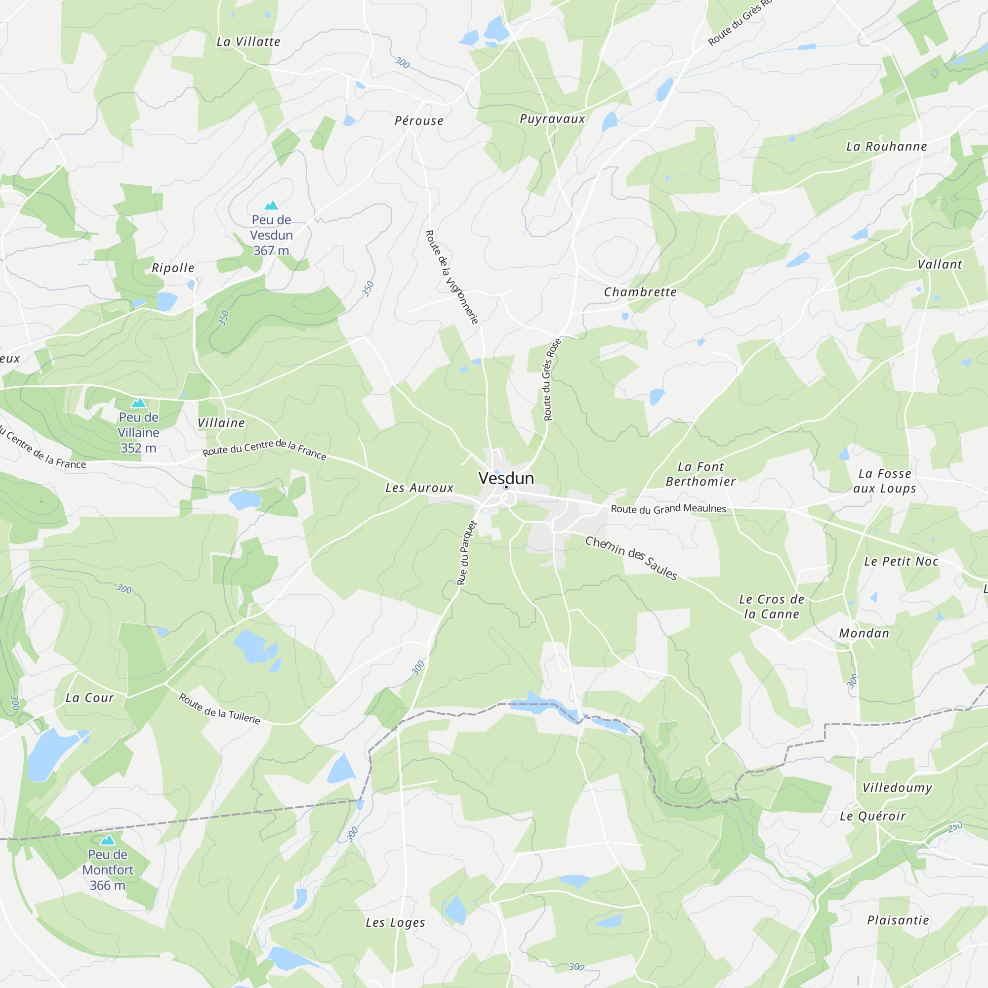 Gîte du Centre de la France map