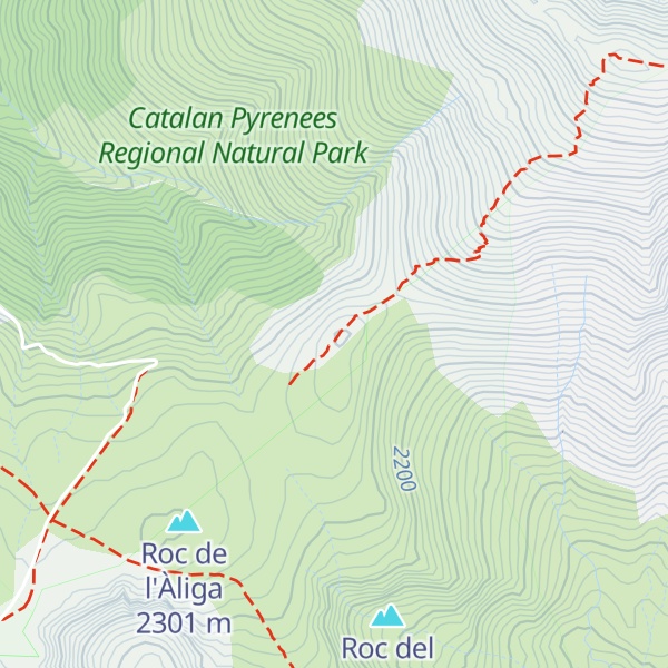 Map of Roc de l'Aigle