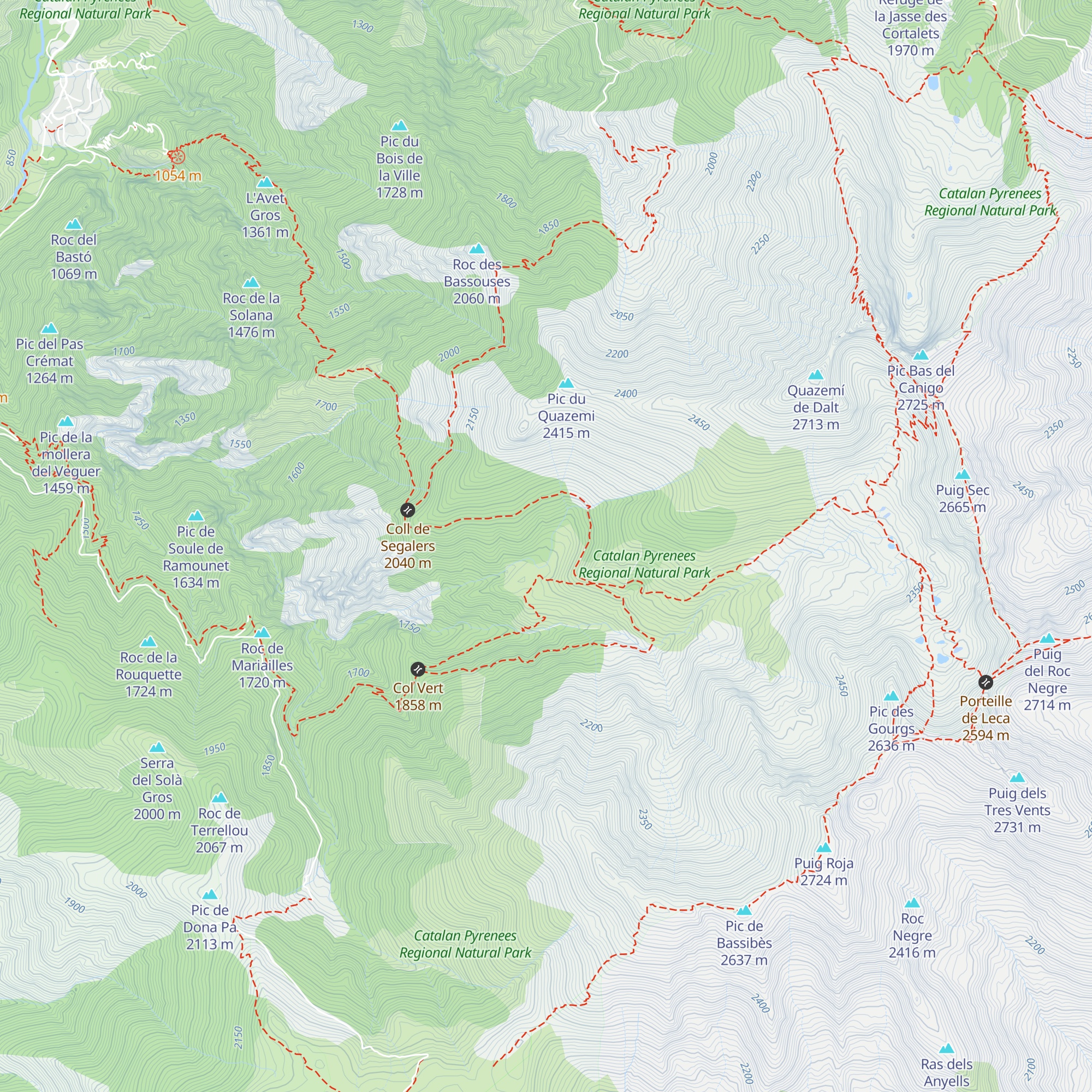 Cabane Jasse de Cady map