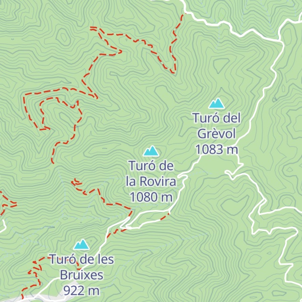 Map of Turó de la Rovira
