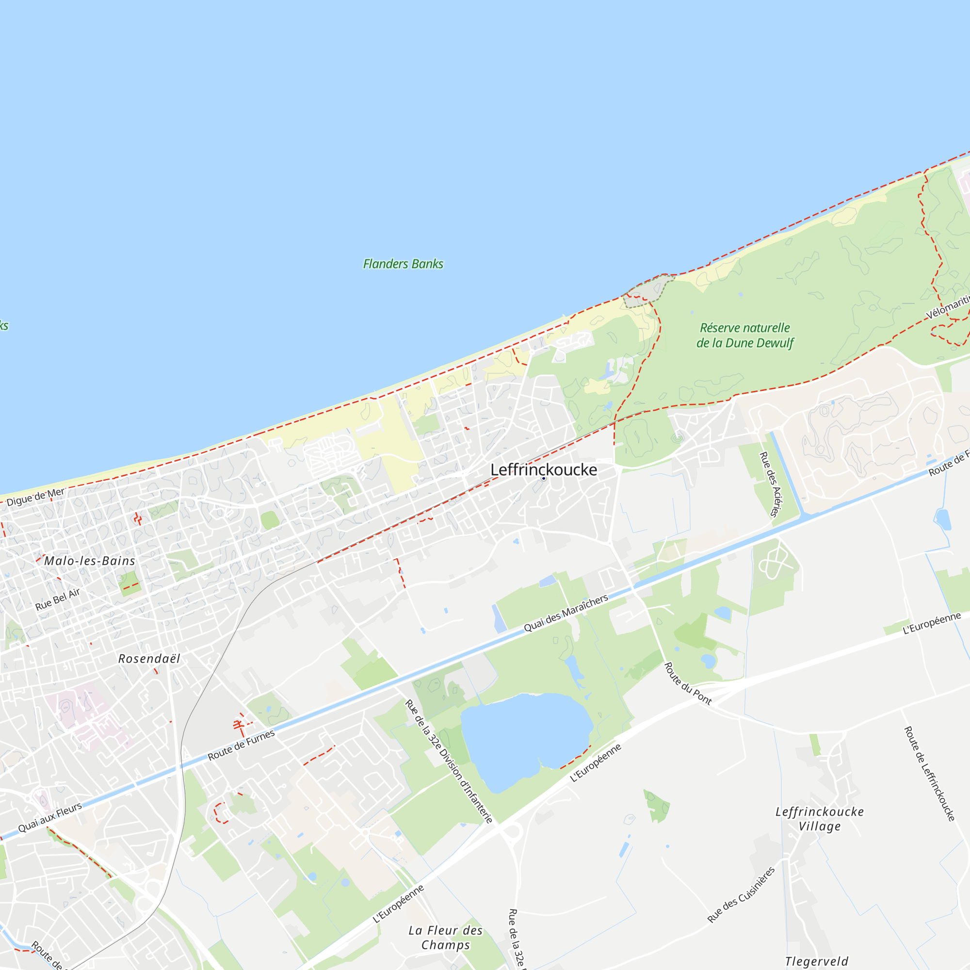 Gare de Leffrinckoucke - Office de Tourisme map