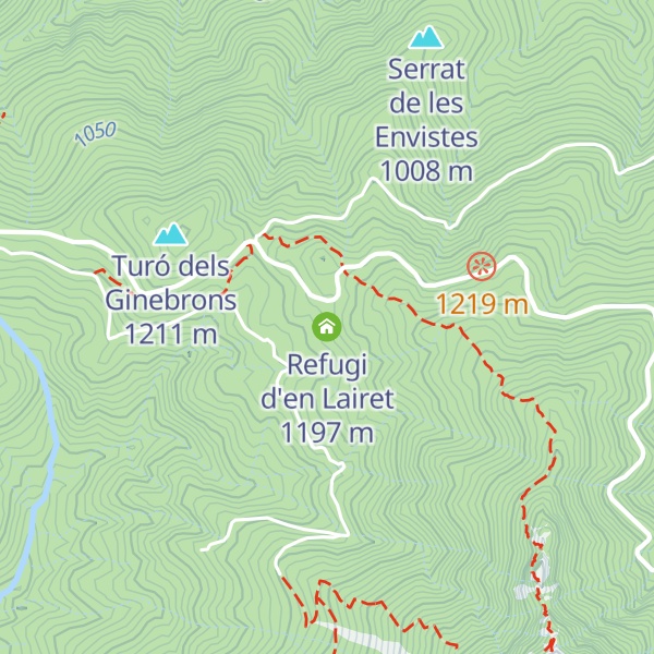 Map of Refugi d'en Lairet