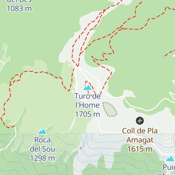 Map of Turó de l'Home