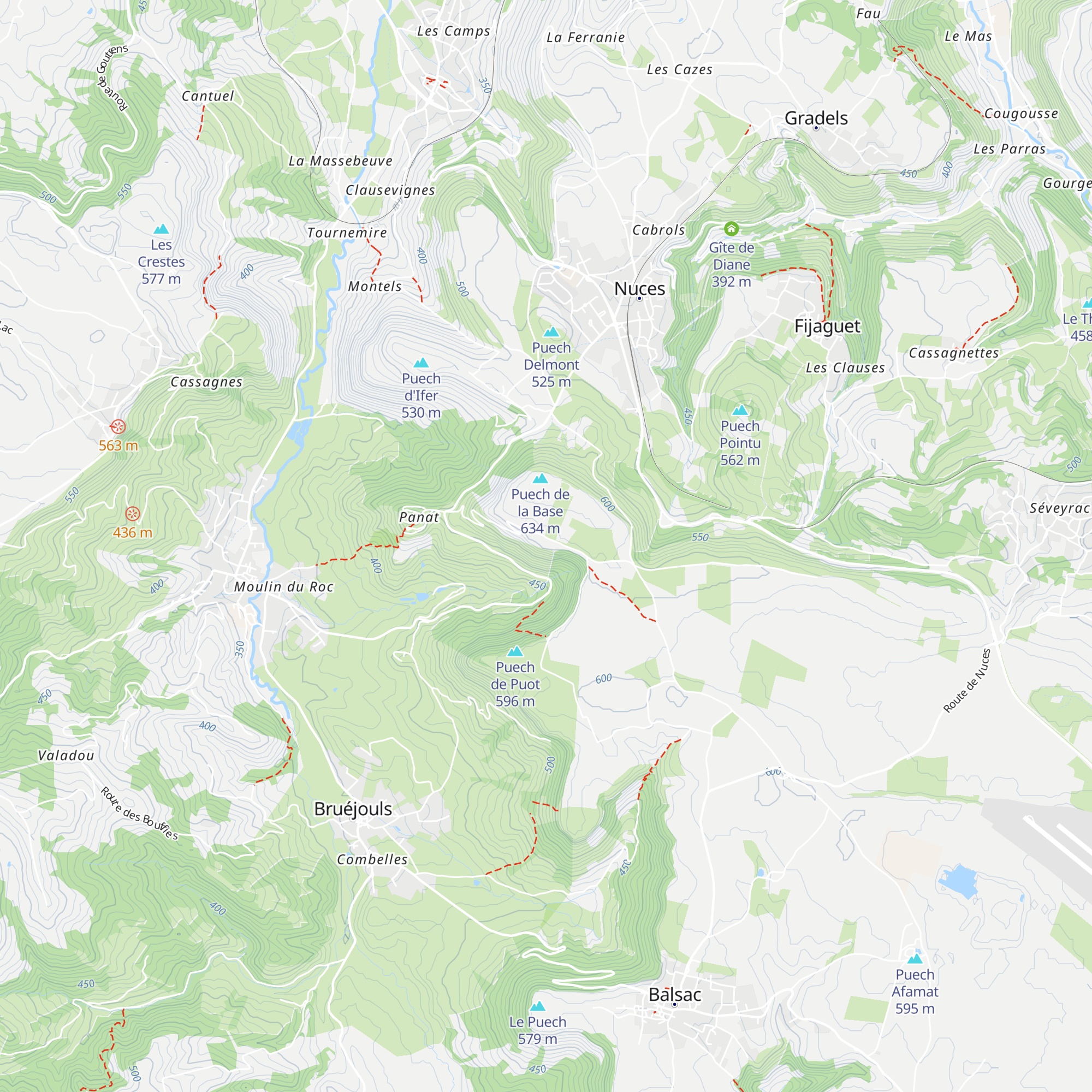 Caselle map