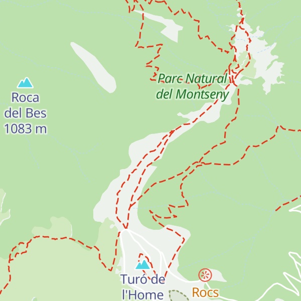Map of Turó de l'Home Mort