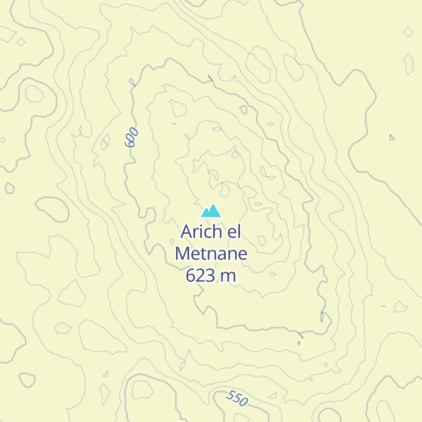 Map of Arich el Metnane