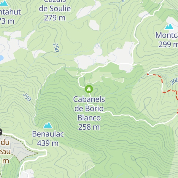 Map of Cabanels de Borio Blanco