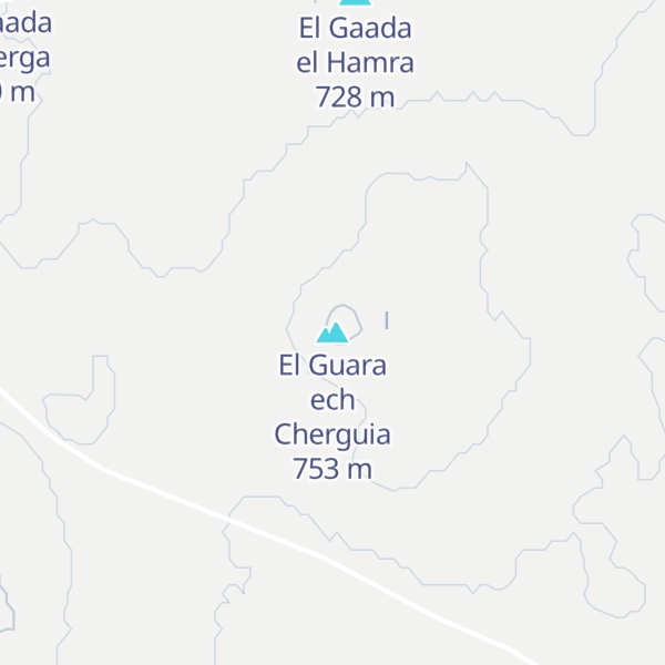 Map of El Guara ech Cherguia