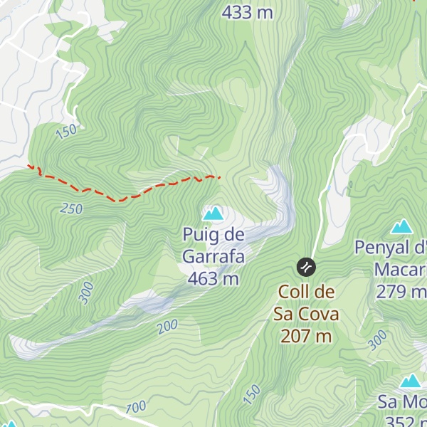 Map of Puig de Garrafa