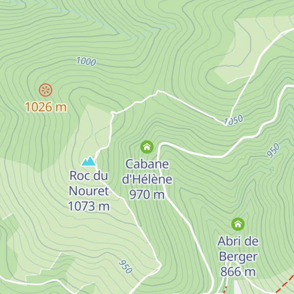 Map of Cabane d'Hélène