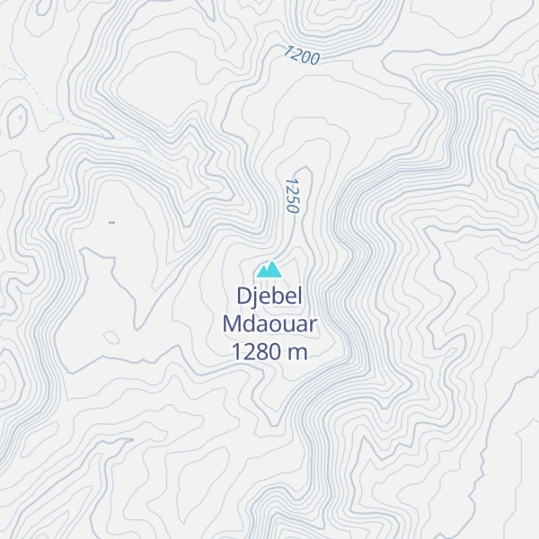 Map of Djebel Mdaouar